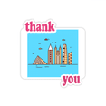 thumbnail image 1 of Commerce City Central Animation Thank You Stickers Quote Grateful, 1 of 3