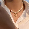 thumbnail image 1 of Collar de esmoquin de perlas para mujer brillar Electrónica, 1 of 4