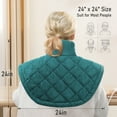 thumbnail image 6 of MaxKare 24"x24"Heating Pad for Neck and Shoulders, Weighted Heating Pad, Green, 6 of 10
