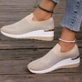 thumbnail image 5 of Women's Fashion Shoes – Lightweight Wedge Sneakers, Mesh surface Walking Shoes for Casual Wear, 5 of 8