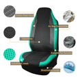thumbnail image 2 of Fundas para asientos de coche Flying Banner, fibra de carbono, malla de aire, color menta, 2 of 9