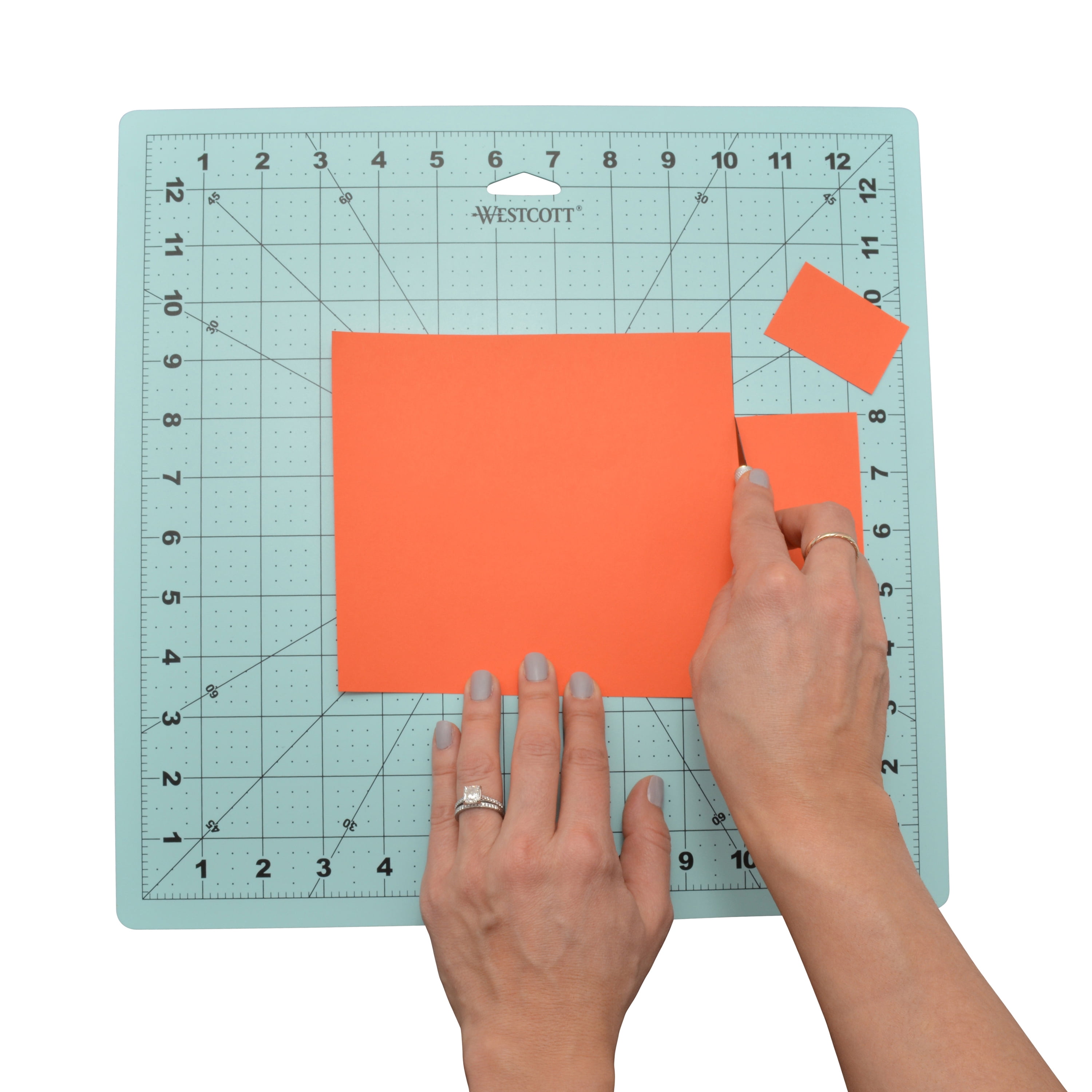 Westcott Paper Crafting Set, Trimmer, 9", Hobby Knife, Craft Mat, 12"x12", Blue, 3-Pack