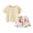 Light Yellow, variant on Boys Clothes Baby Boy Outfit Sets Kids Summer Cotton Cartoon Print Sleeveless Sports 6M 12M 18M 24M 3T 4T T-shirt Shorts Pajamas & Dailywear Set 2 Piece