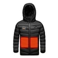 thumbnail image 4 of Hicidod Boys Heated Jacket 3 Heating Zones Usb Charging Electric Puffer Coats Hooded Printed Winter Warm Kids Down Jackets, 4 of 7