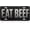 Eat Beef - 2, variant on Novelty License Plate with Japanese Colored Flower Design, Front Car Plate, Aluminum, 6 x 12 Inch