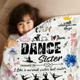 thumbnail image 3 of Dance Blanket Lightweight Dance Gifts Throw Blanket for Girls Teens Teachers Ballerina On Christmas Birthday Thanksgivings 50"X40", 3 of 6