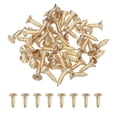 thumbnail image 1 of Uxcell 50Pcs ST5 x 16mm Pan Head Self Tapping Screws for Metal, Gold, 1 of 6