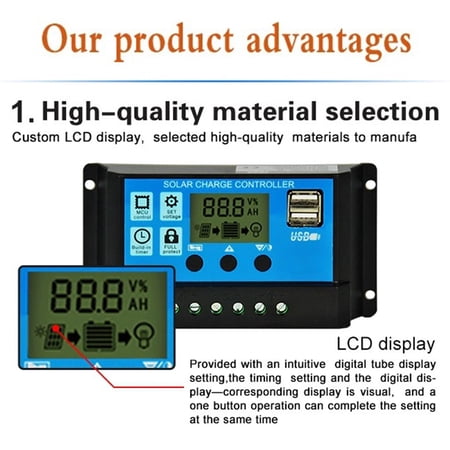 Solar Controller Handy Installation LCD Solar Controller Display ...