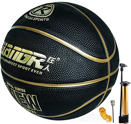 Basketball Size 7 with Pump Indoor Outdoor Rubber Basketball for Kids & Mens ... 