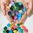 thumbnail image 2 of Apmemiss Clearance Natural Crystal Heart Love Shaped Healing Stones Polished Rocks Cute Mini Palm Chakra Gemstones Reiki Energy Balancing Stone for Meditation Birthday Gift, 2 of 2