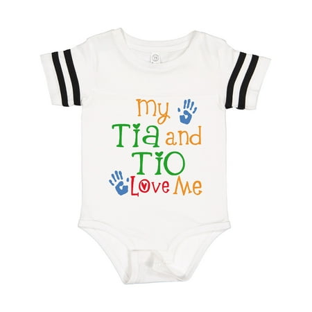 

Inktastic Tia and Tio Love Me Gift Baby Boy or Baby Girl Bodysuit