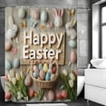 thumbnail image 4 of EGNMCR Bathroom Rugs, Rugs for Living Room, Area Rug, Bath Mat Spring Easter Bunny Patterns Shower Curtain And Bathroom Window Curtain Washable Polyester shower curtain, 4 of 6