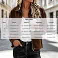 thumbnail image 3 of Women's Faux Suede Bomber Jacket Casual Pilot Coat Oversized Spring Fall Batwing Long Sleeve Streetwear Outwear Brown XXL, 3 of 7