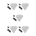 thumbnail image 3 of ZheElen 20Pcs Car Wheel Nut Caps Plastic Waterproof Auto Hub Screw Cover Thread Design Rims Exterior Decoration Good Sealing Silver 5Set, 3 of 6