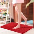 thumbnail image 4 of Bright Red Chenille Living Room Bathroom Absorbent Floor Mat (60×90Cm) E - Cushion, Polyester One Size, 4 of 8