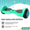 thumbnail image 5 of GOTRAX NOVA Hoverboard for Kids Ages 6+, 200W 6.5" LED Wheels&6.25mph HoverBoard for Kids, Teal, 5 of 10