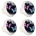 thumbnail image 2 of HemaKayy 4 Pack 1.37" Decorative Cabinet Knobs - Premium ABS Cabochon Glass Drawer Closet Pulls | Durable & Stylish Home Kitchen Furniture Decor | Butterfly, 2 of 8