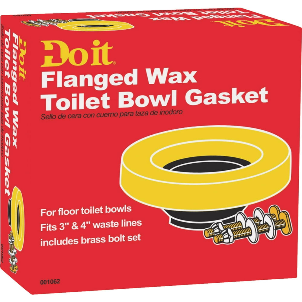William H. Harvey Do it Wax Ring Toilet Bowl Gasket With Brass Bolts 24