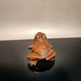 thumbnail image 3 of vintage frog statue home decor living room wood sculpture wooden figurine carved souvenir amusing, 3 of 4