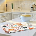 thumbnail image 6 of Absorbent Dish Drying Mat Autumn Pumpkins Fall Leaves Thanksgiving Day Kitchen Counter Mat Protector,Reversible,Medium 18 x 16 Inches, 6 of 6