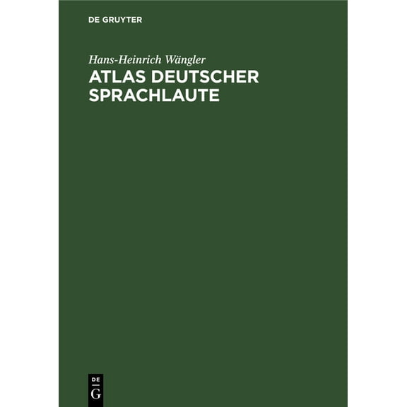 Atlas Deutscher Sprachlaute, (Hardcover)