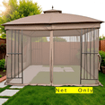 thumbnail image 6 of ​APEX GARDEN Replacement Mosquito Netting for 10' x 10' Gazebo, 6 of 7