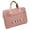 Pink, variant on Pink Season Laptop Handbag Letter Embroidery Large Capacity Portable Shockproof Waterproof Notebook Computer Briefcase Sleeve Case Office Use