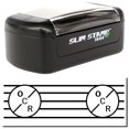 thumbnail image 1 of Slim Pre-Inked OCR Stamp, Slim 1444, Ultra Slim Design, Impression Size 1/2" by 1-3/4", Up to 25,000 Impressions - Black Ink, 1 of 10
