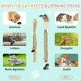 thumbnail image 3 of Qweryboo Natural Silvervine Sticks & Chew Cat Toy Set, Brown, 12-Pieces, 3 of 7