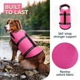 thumbnail image 2 of Dog Life Jacket Dog Life Vest for Swimming Puppy Float Vest Pet Swimming Vest Water Jacket Lifejacket Swim Lifejacket for Boarding Pool Durable Handle PFD XS Pink, 2 of 5