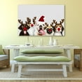 thumbnail image 2 of IDEA4WALL Christmas Warm Greetings from Dogs - Wall Art Canvas Print Decor Painting Artwork for Home 24"x36", 2 of 4