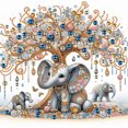 thumbnail image 1 of 5D DIY Con Forma Especial Parcial Elefante El 40x40cm, 1 of 9