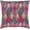 Medium Gray, Dark Pink, Burgundy / Peterlee, variant on Boutique Rugs Cornwall Throw Pillow