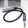 thumbnail image 3 of Cable 1/4 Inch Male to Female Cable 24K Gold Plated Connector PVC Sheath Balanced 6.35mm Extension Cable for Guitar Bass, 3 of 7