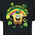 thumbnail image 3 of SpongeBob SquarePants - Spongebob Happy St. Patricks Day - Juniors Cropped Cotton Blend T-Shirt, 3 of 6