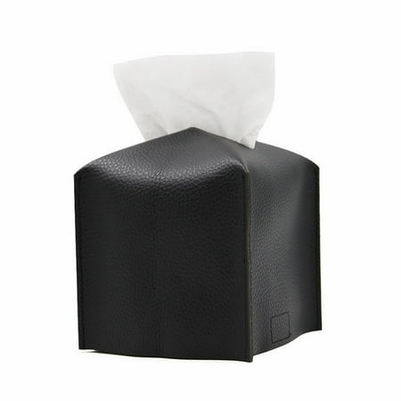 

Weerihhol Amp Ornament PU Leather Square Tissue Square Advertising Paper Living Room Tea Table Car Napkin