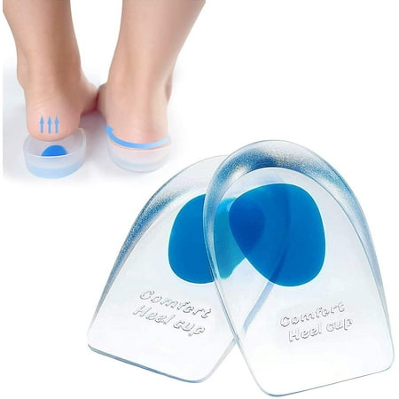 

Gel Heel Cups Silicone Heel Pads U-Shaped Ergonomic Design for Plantar Fasciitis Bone Spurs and Achilles Tendon Pain Shock Absorption Sole and Heel Cup for Foot Care L， Men