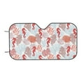 thumbnail image 6 of Honeii Tropical Corals Seahorse Print Car Sunshade for Windshield,Car Cover Sunshade Protector,Foldable Front Window Sun Visor,Fits Cars, SUVs, Trucks, 6 of 6