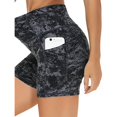 thumbnail image 3 of Women’s High Waisted Floral Yoga Shorts, Workout Biker Shorts for Fitness, 3 of 4