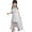 White, variant on Ruyang Midi Dresses for Teen Girls Irregular High-Low Ruffle Hem off Shoulder Dresses Summer Solid Stylish Formal Dresses