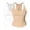 Coffee, variant on VJGBEGW 2 Pack Fashion Women V Neck Tank Tops with Built-in Shelf Bra Sleeveless Racerback Fitted Basic Cami Shirts Stretch Breathable Slim Fit Beige L