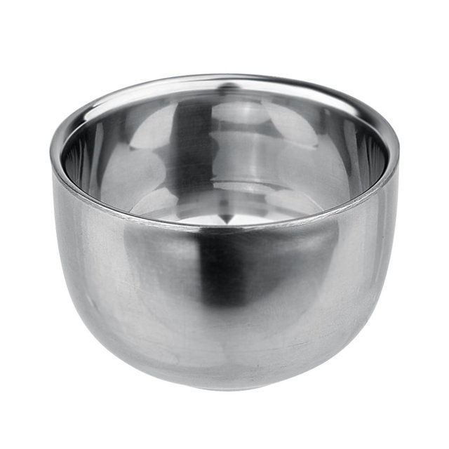Taza de jabón de doble capa Aislamiento térmico Tazón de taza de afeitar suave 120ML Ehuebsd Libre de BPA