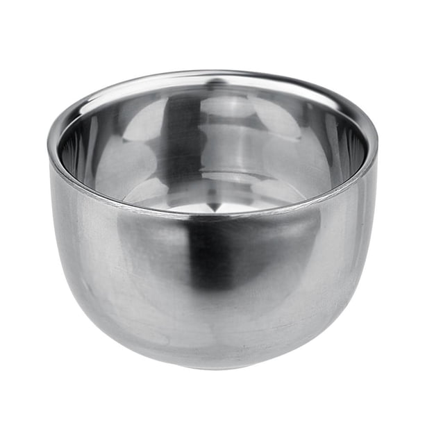 Taza de jabón de doble capa Aislamiento térmico Tazón de taza de afeitar suave 120ML Ehuebsd Libre de BPA