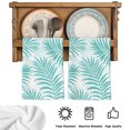 thumbnail image 5 of Teal Palm Leaves Kitchen Towels Set of 4, Summer Botanical Tropical Plants Absorbent Dish Towels for Kitchen, Microfiber Hand Towel, Quick Drying Tea Towel for Cleaning Decorative Dishcloths, 5 of 7