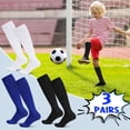 thumbnail image 4 of HEQUSIGNS Kid's Anti Slip Spandex Football Socks, Multicolor (3), 4 of 9