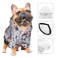 thumbnail image 2 of Bingfone I Love USA Dog Clothes Hoodie, Pet Winter Coat,Puppy Sweatshirts for Small Dogs Boy Girl,Suitable for All Breeds-XX-Large, 2 of 6