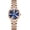 T-Blue, variant on Top Brand Luxury Women's Watch Diamond Dial Elegant Watch for Women Leather Quartz Fashion Ladies Wristwatch Waterproof Analog Display Stainless Steel