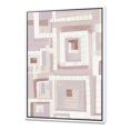 thumbnail image 1 of Forme Géométrique Rose pour Fenêtres I - Toile Encadrée Transitionnelle, 1 of 3