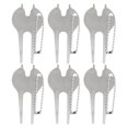 thumbnail image 2 of Divot Repair Tool,  Green Fork, 6Pcs Easy To Clean Lightweight Balls Marker  Club For Repairing Green Turf Cleaning Grooves, 2 of 8