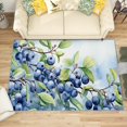 thumbnail image 1 of 2x3 Rug, Blueberry Door Mat Washable Non Slip Soft for Entryway, Fruit Rug, Watercolor Carpet, Blueberry Home Decor & Gifts, 1 of 7